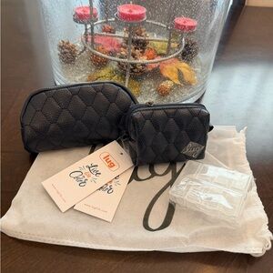 Lug Quilted Charcoal Travel Bag Set of 4